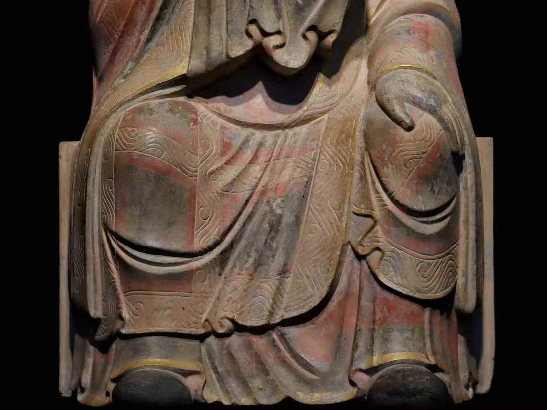 A Song Dynasty painted Arhat statue - 5