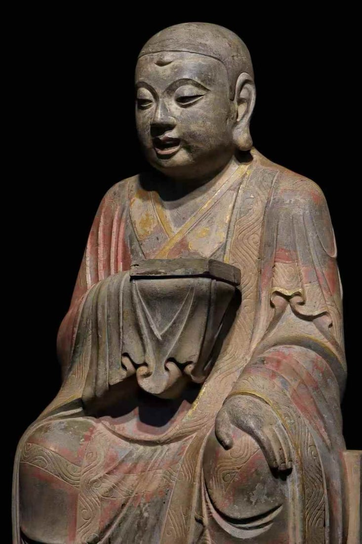 A Song Dynasty painted Arhat statue - 6