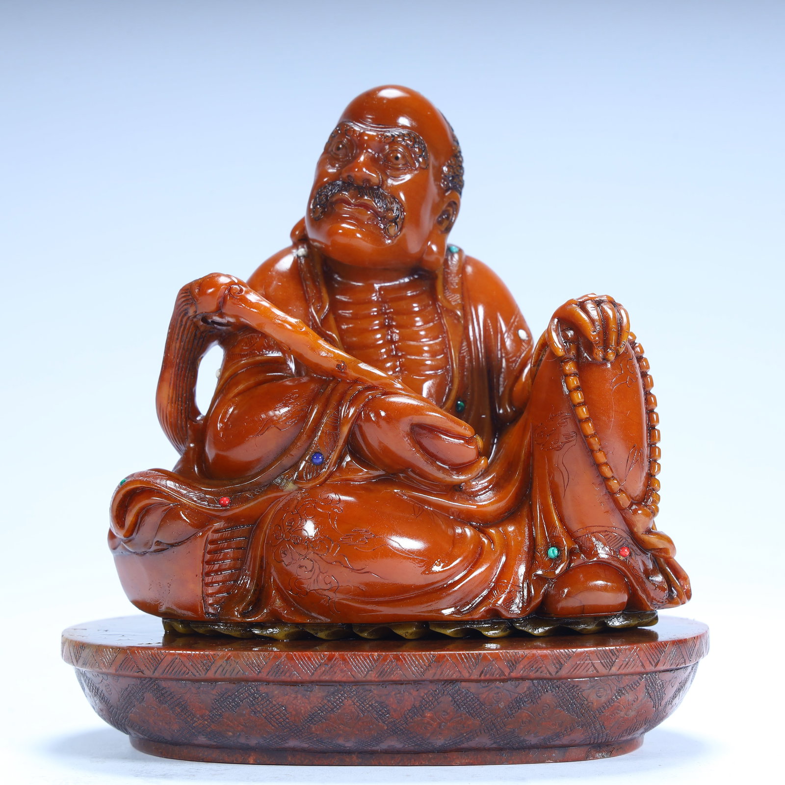 A statue of Shoushan Stone Arhat in the Qing Dynasty (1 of 12)