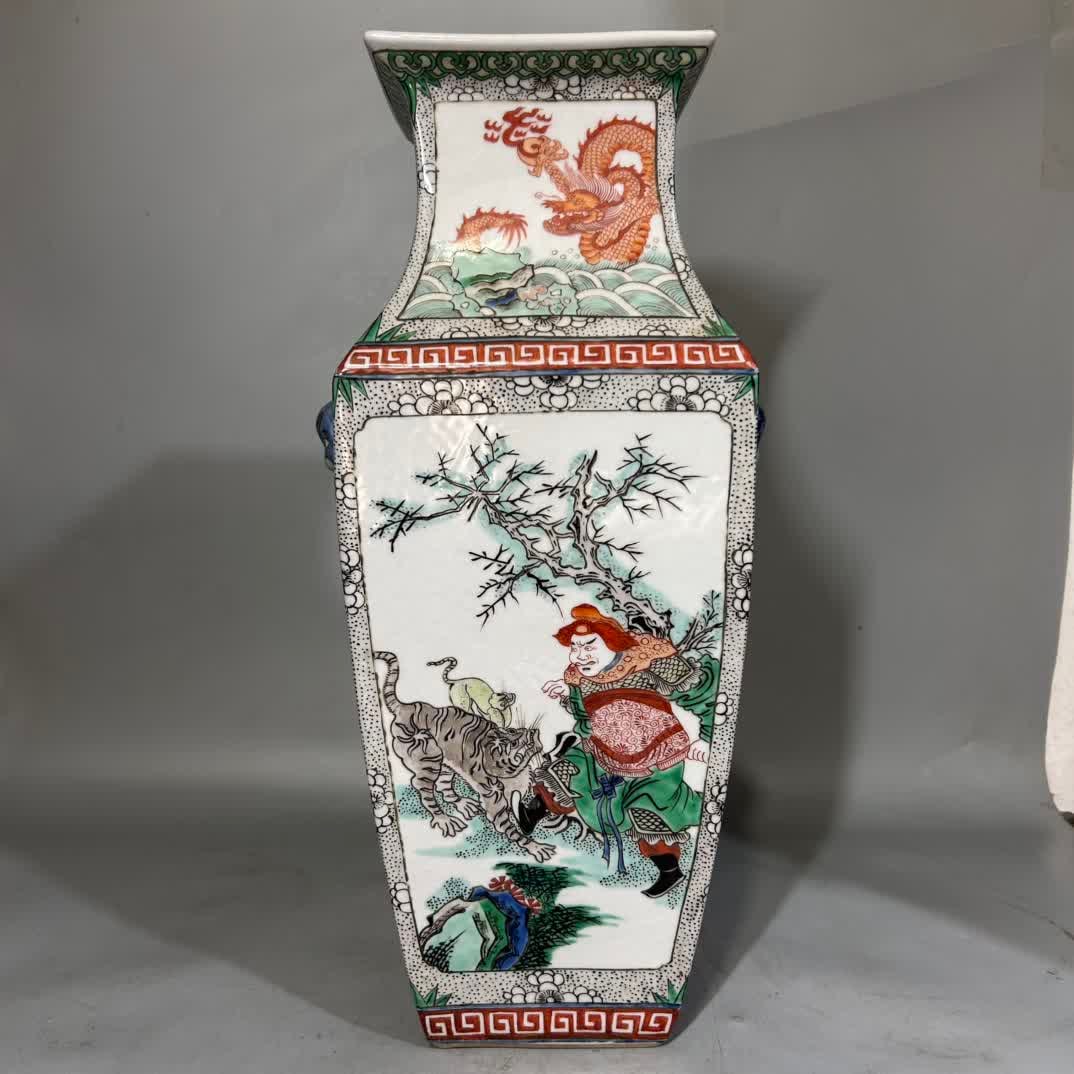 A Qing Kangxi colorful figure picture square inlay (1 of 7)