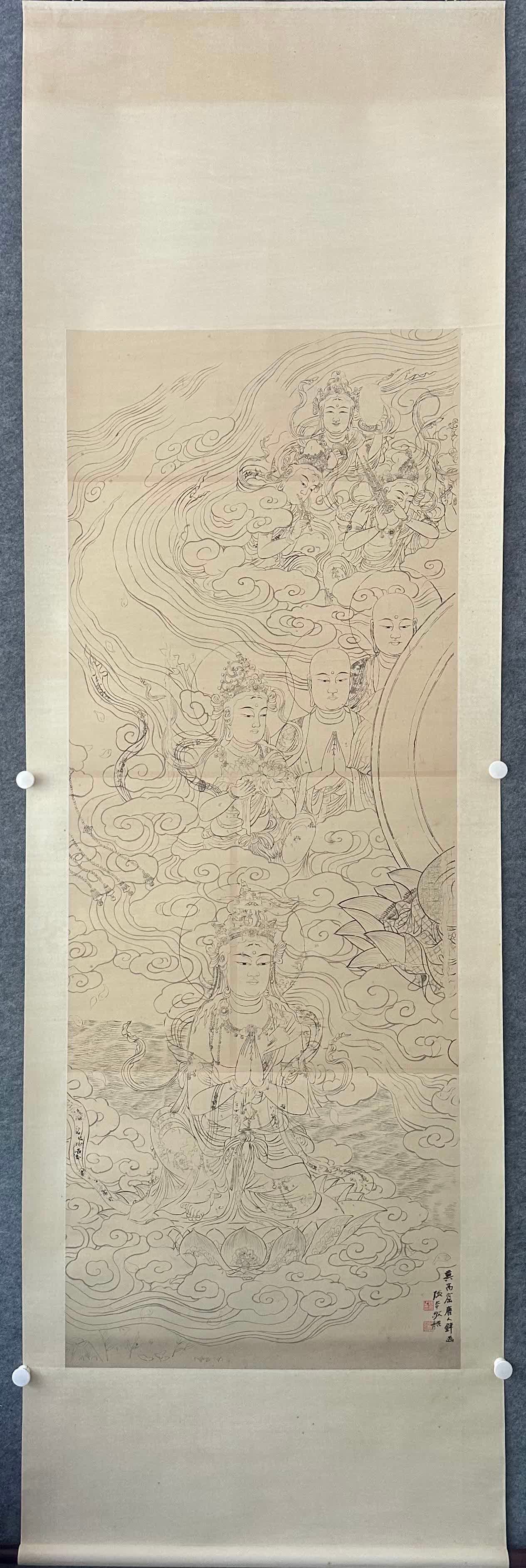 A picture of a Buddha statue of Zhang Daqian (1 of 8)