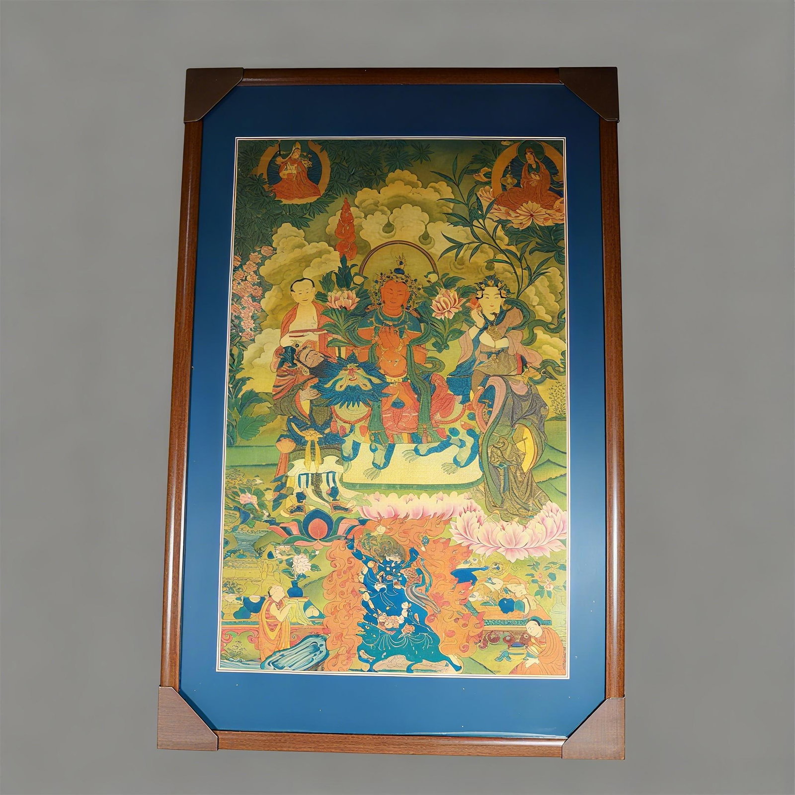 A portrait of a fine thangka of the Qing Dynasty (1 of 9)