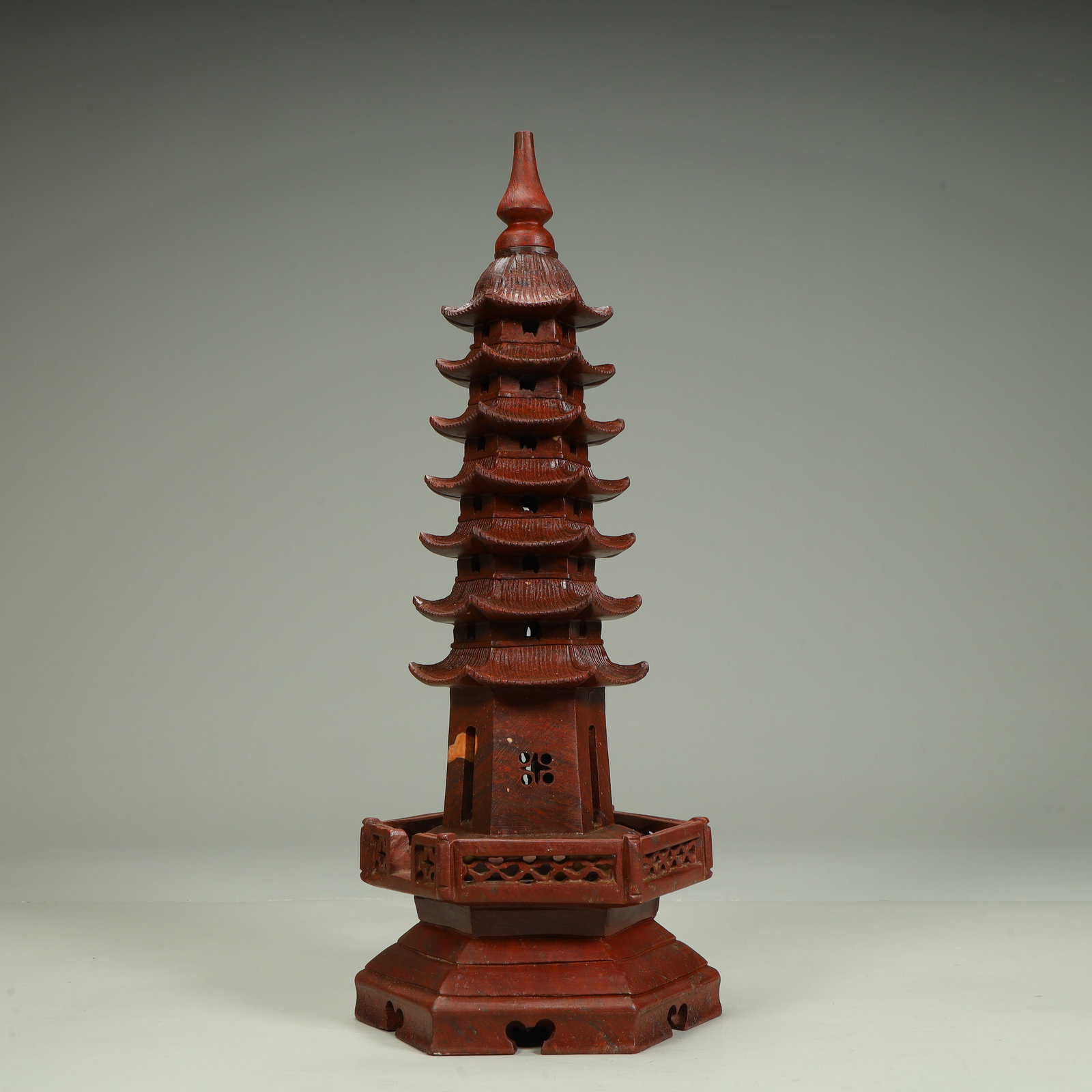 A Qingtian stone carving Wenchang Pagoda ornament (1 of 9)