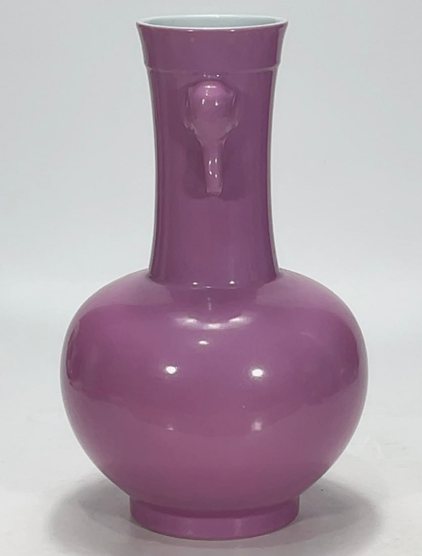 An Exquisite Ruby Red-Glazed Double-Ears Vase - 2