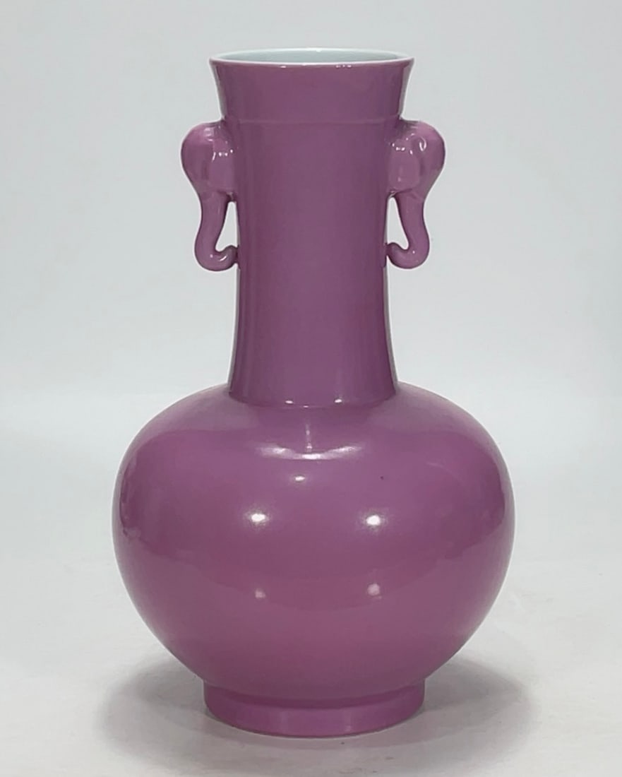 An Exquisite Ruby Red-Glazed Double-Ears Vase - 3