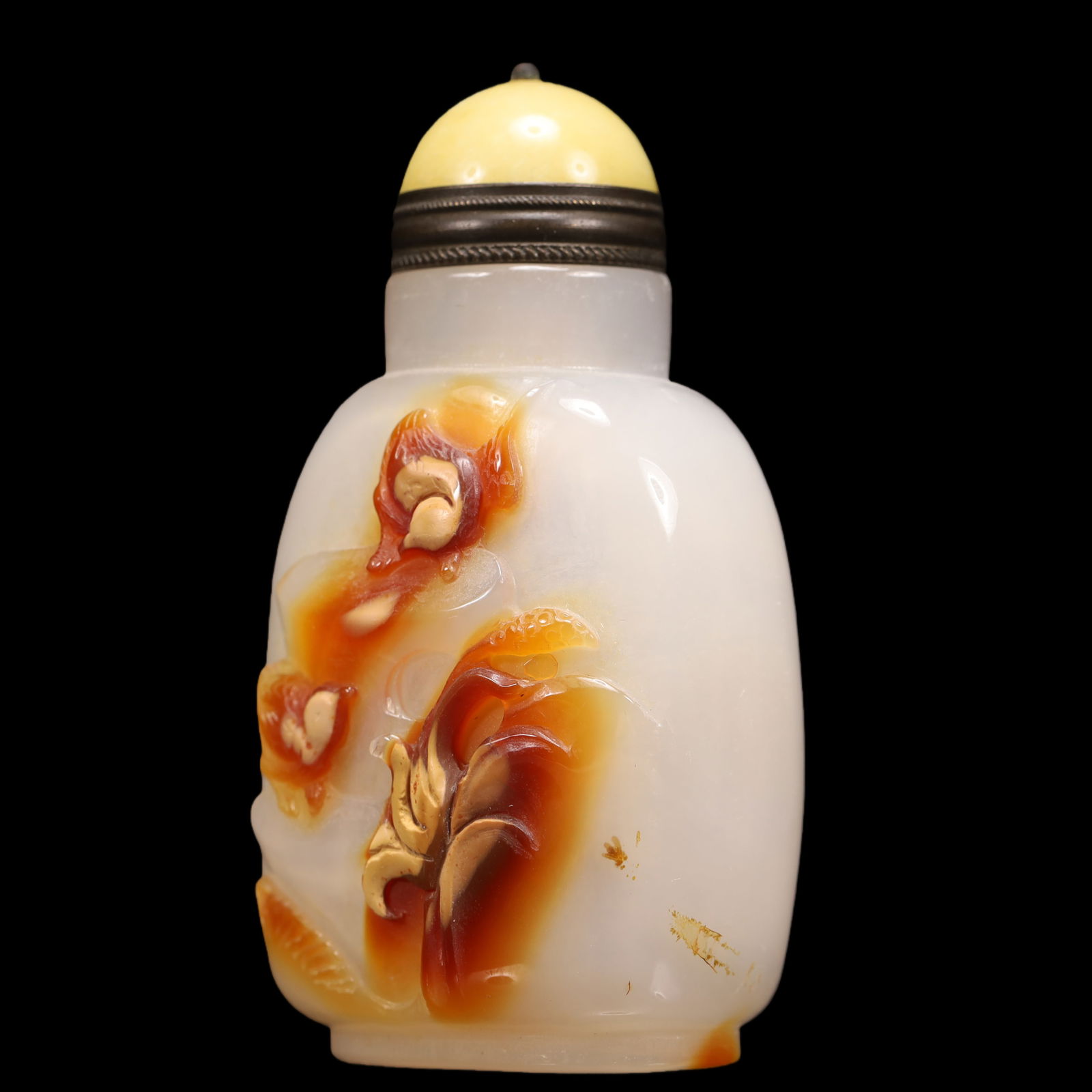 An Exquisite Agate Flower Pattern Snuff Bottle - 2