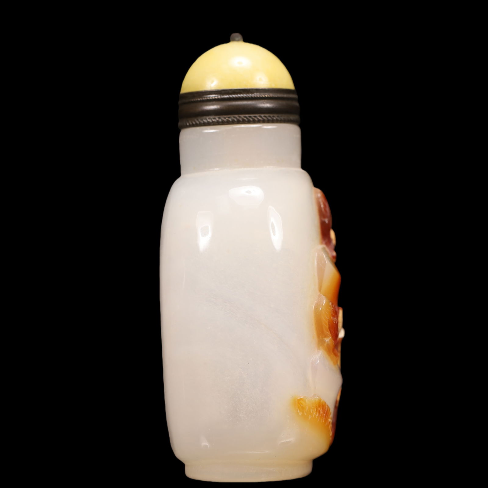 An Exquisite Agate Flower Pattern Snuff Bottle - 4