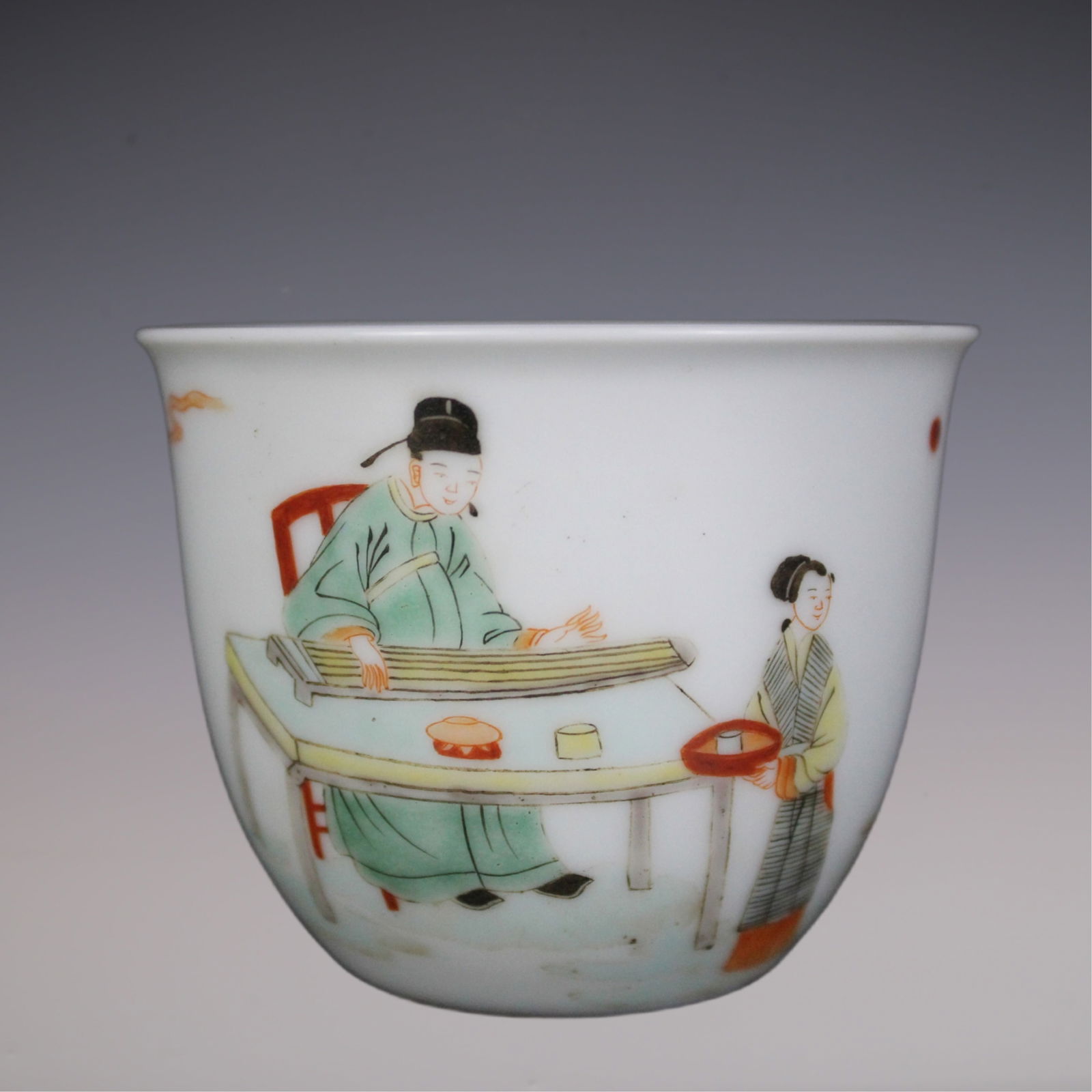 An Exquisite Wucai Character and Story Pattern Cup (1 of 5)