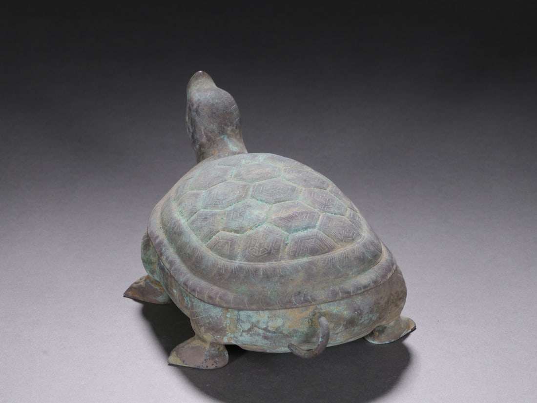 An Exquisite Silver Turtle-Shaped Box - 4