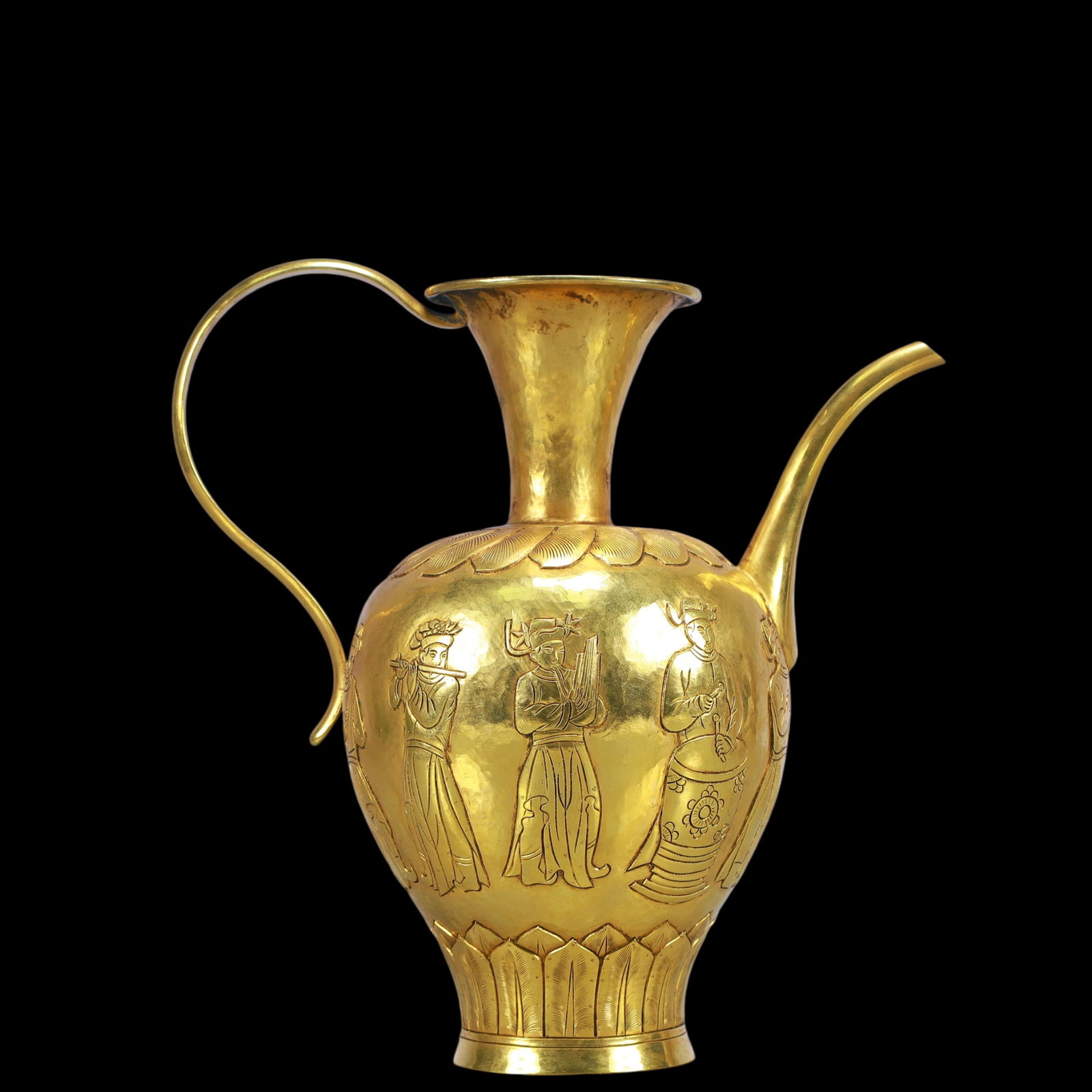 A Exquisite Gilt Bronze Figures Pattern Ewer (1 of 9)