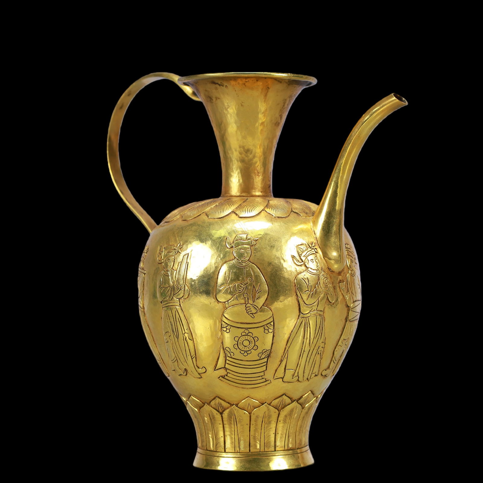 A Exquisite Gilt Bronze Figures Pattern Ewer - 2