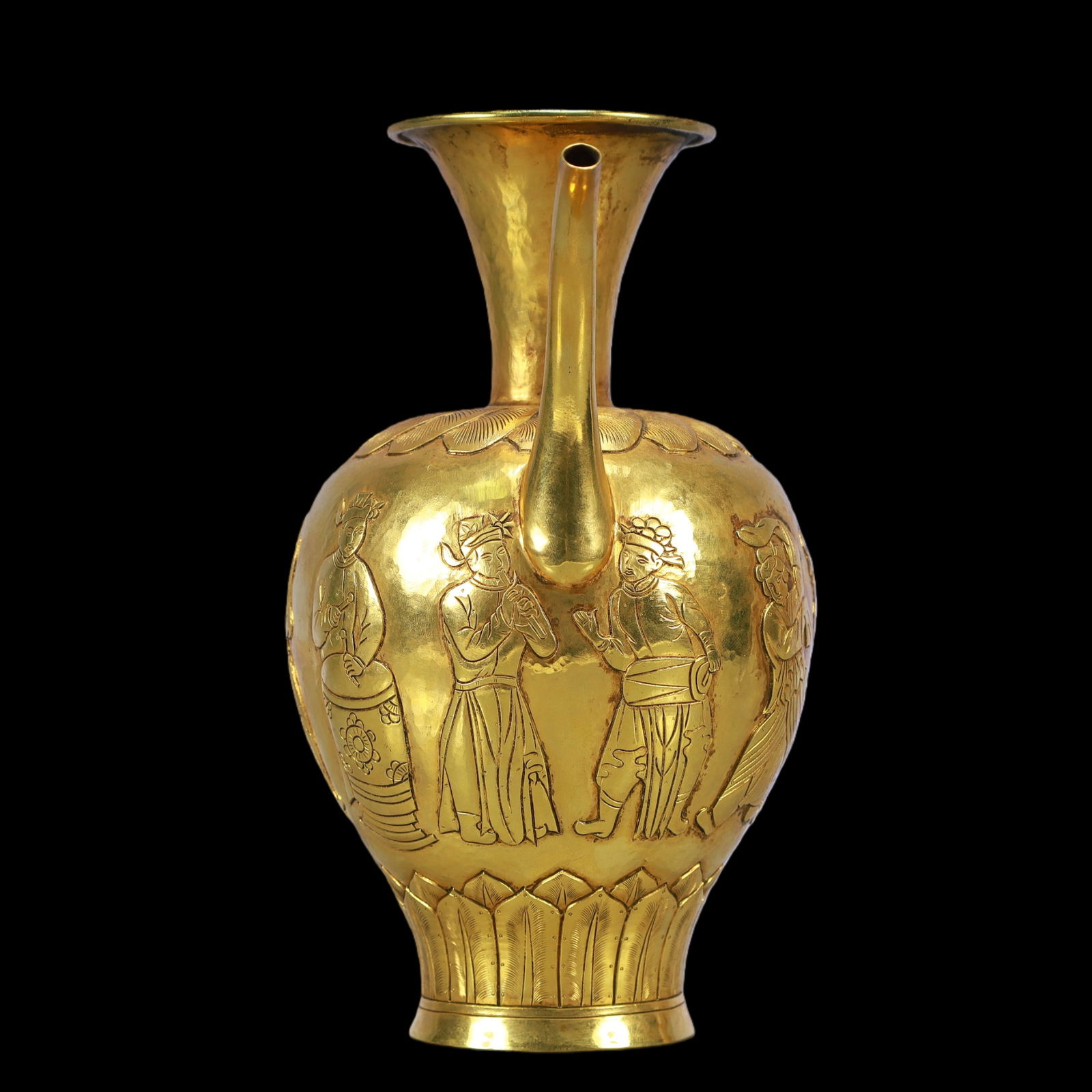A Exquisite Gilt Bronze Figures Pattern Ewer - 3