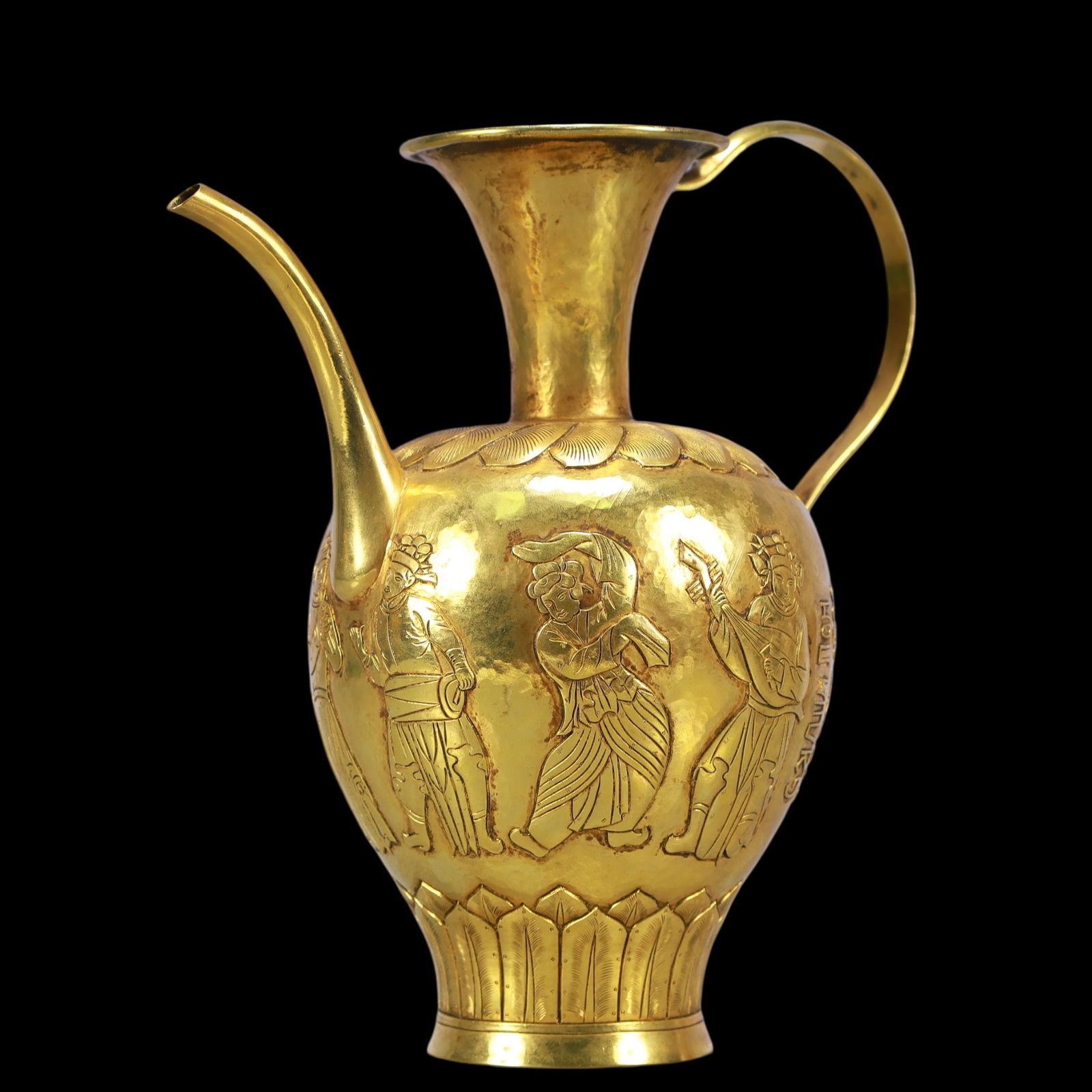 A Exquisite Gilt Bronze Figures Pattern Ewer - 4