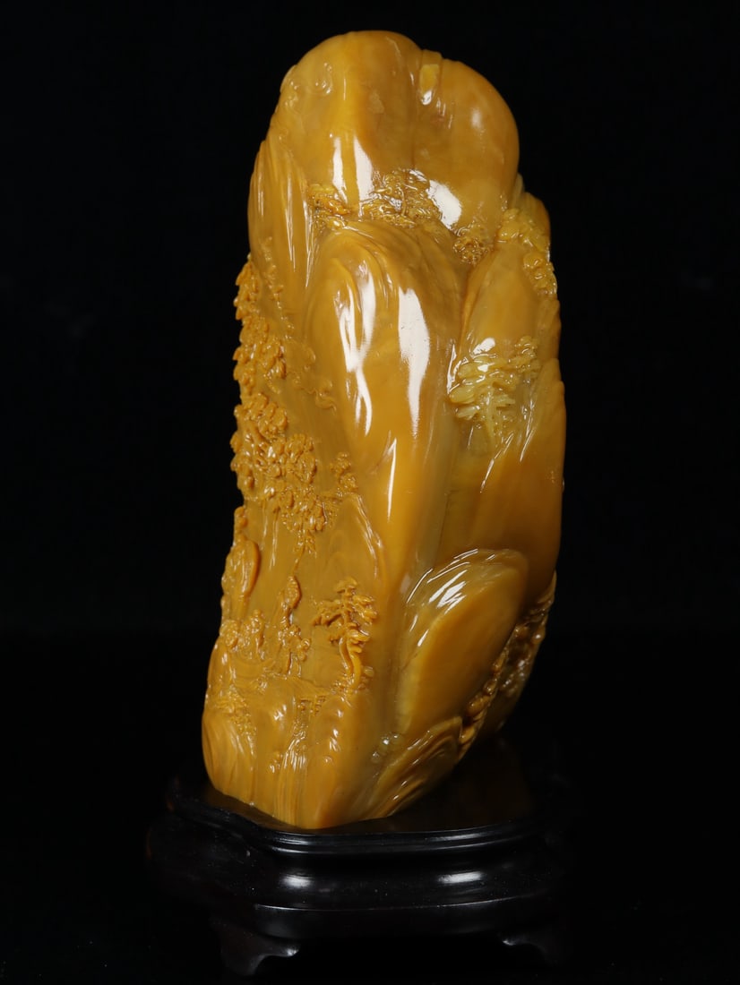 An Exquisite Shoushan Stone Landscape and Figure Pattern Ornament - 3