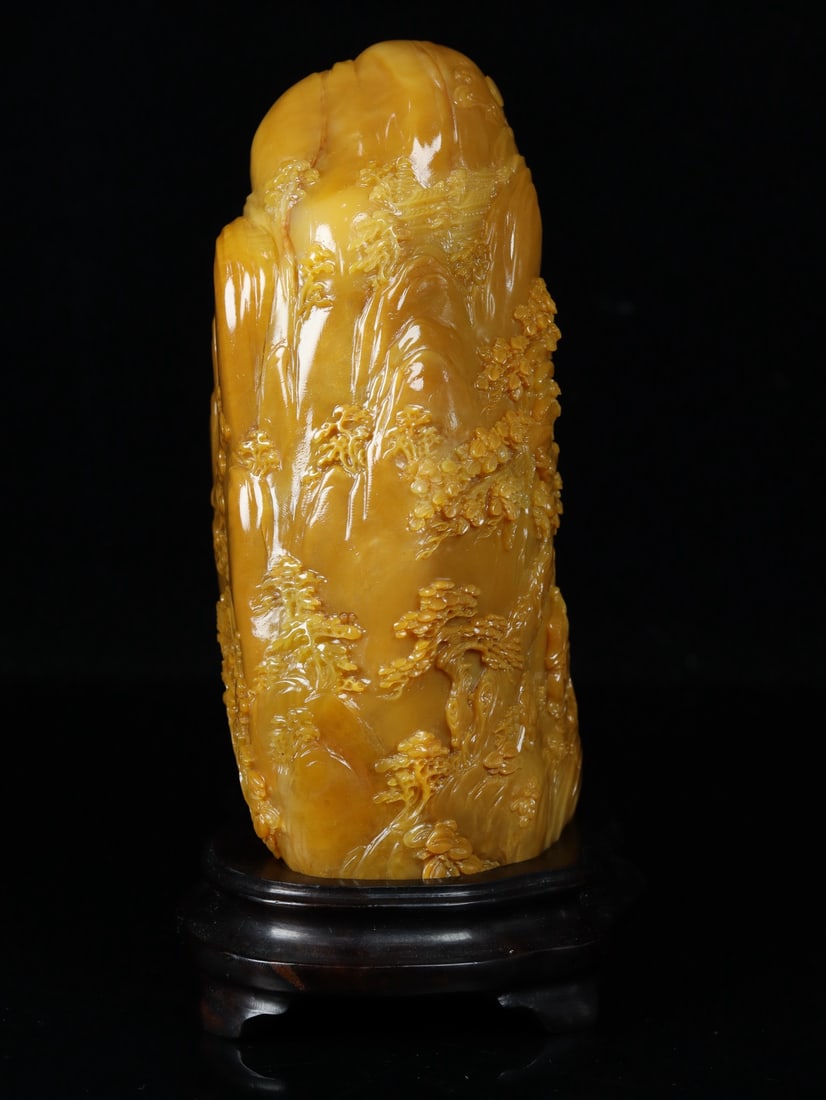 An Exquisite Shoushan Stone Landscape and Figure Pattern Ornament - 5