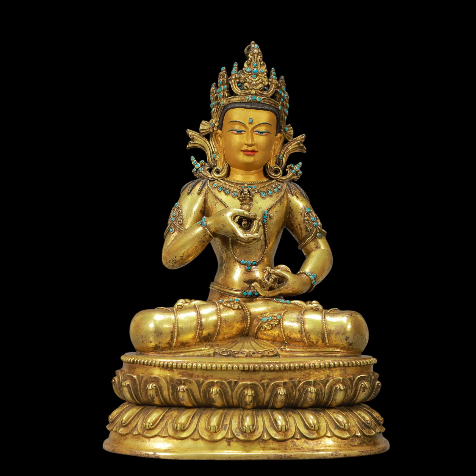 A Exquisite Gilt Bronze Statue of Gautama’s Mother (1 of 10)