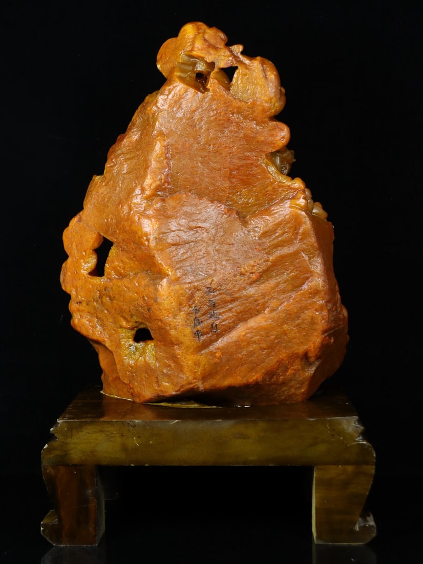 An Exquisite Tianhuang Stone Dragon Pattern Ornament - 6