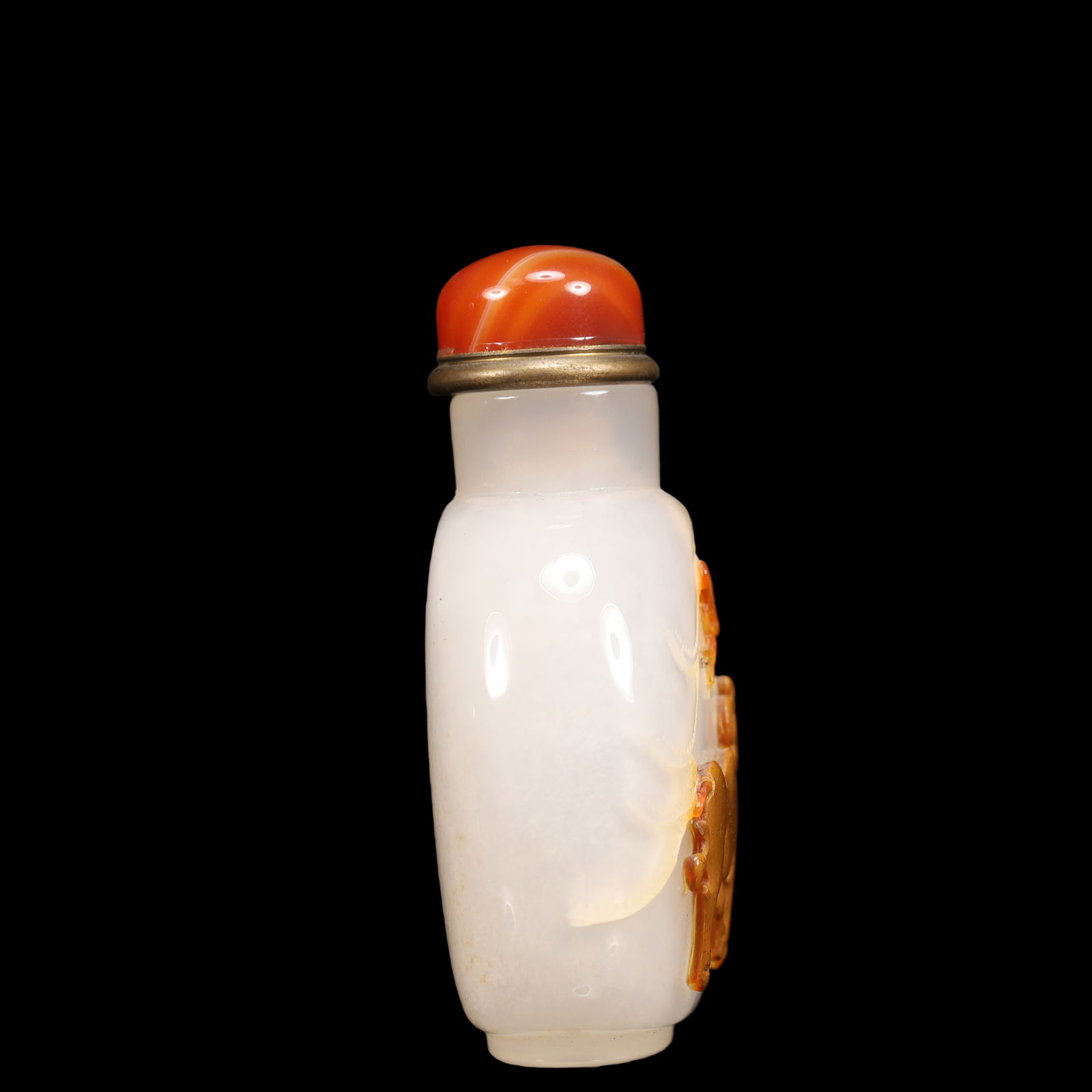 An Exquisite Agate Buffalo Pattern Snuff Bottle - 4
