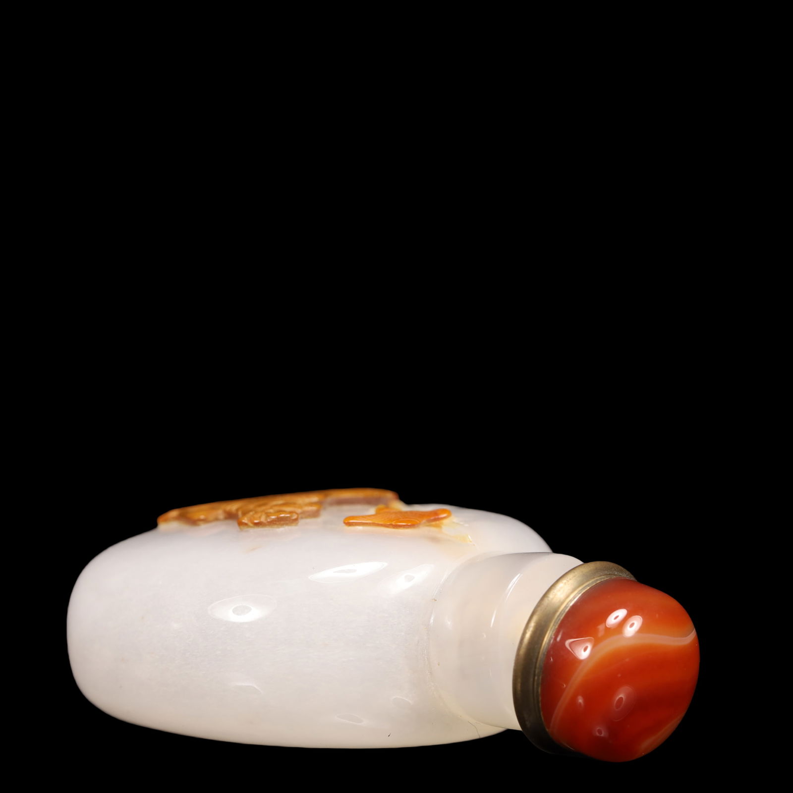 An Exquisite Agate Buffalo Pattern Snuff Bottle - 7
