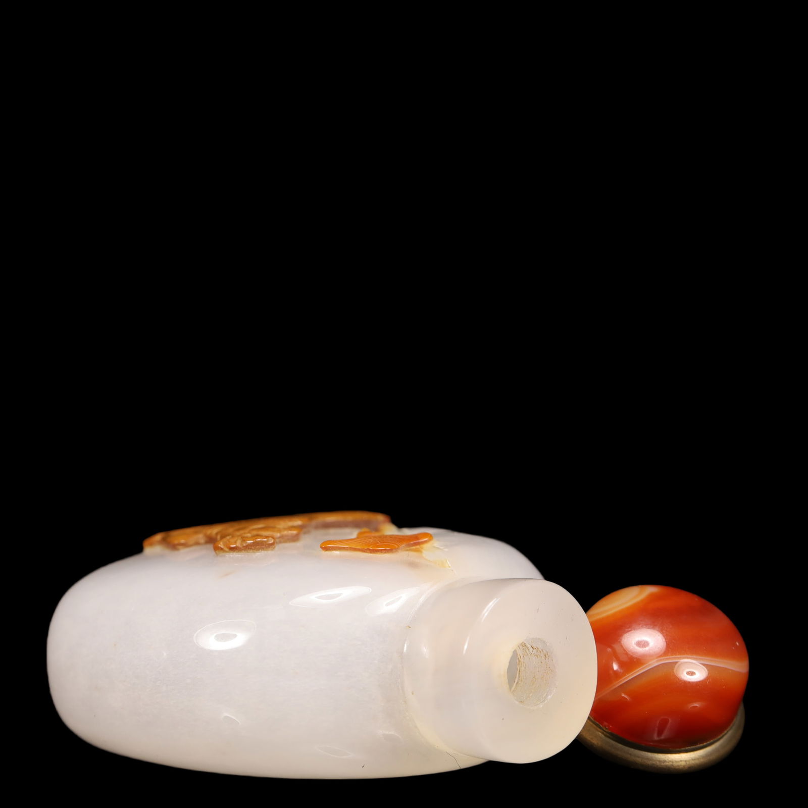 An Exquisite Agate Buffalo Pattern Snuff Bottle - 8