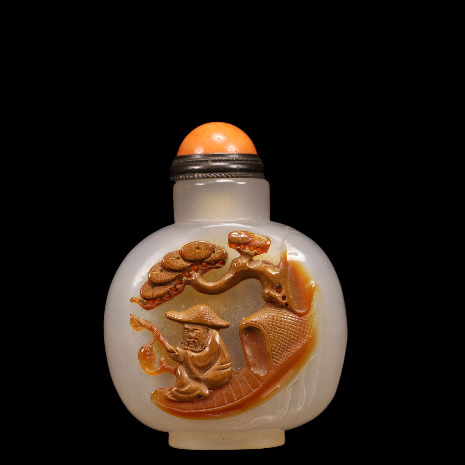 An Exquisite Agate Character and Story Pattern Snuff Bottle (1 of 9)