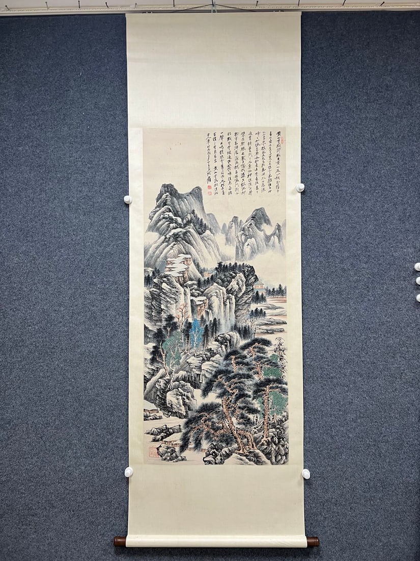 A large number of drawings of secluded dwellings in the mountains and rivers (1 of 14)