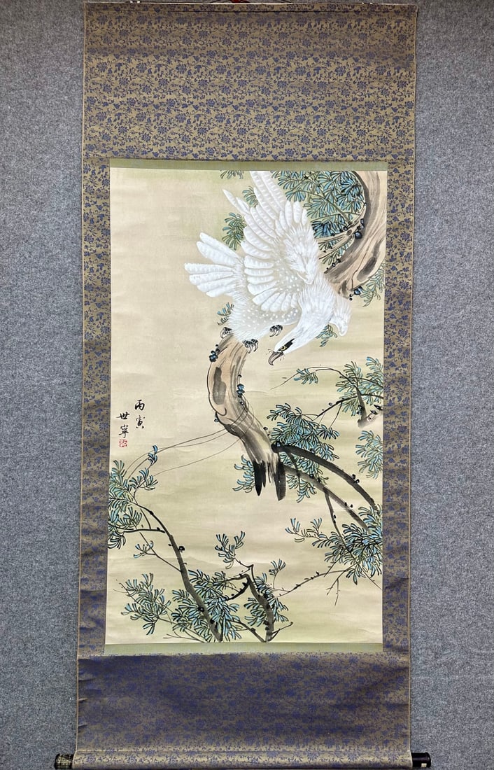 A painting of Lang Shining's White Eagle on paper (1 of 9)