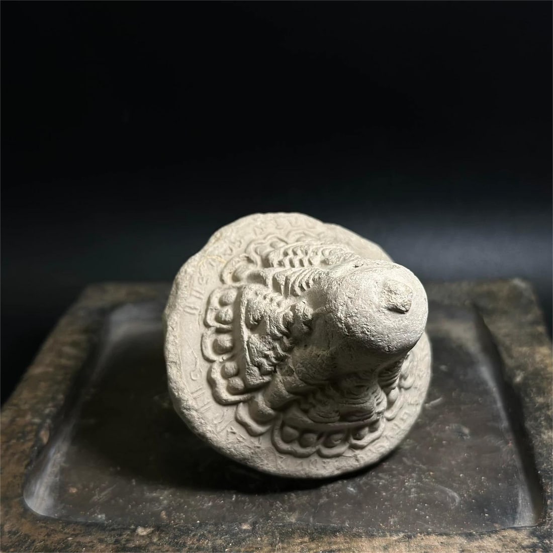 A 13th-century Guge Eight-Phase Enlightenment Pagoda Bodhi Pagoda rubbing: The 13th-century Guge Eight Phases of Enlightenment Pagoda Bodhi Pagoda rubbing Size:H:7.2cmW:6.3cm (The Dimensions Of All Batches Are Manually Measured.If You Need More Detailed Information, Please C