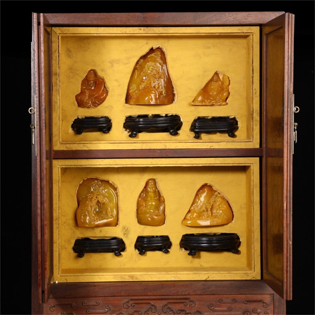 A set of exquisite Shoushan stone ornaments (1 of 20)