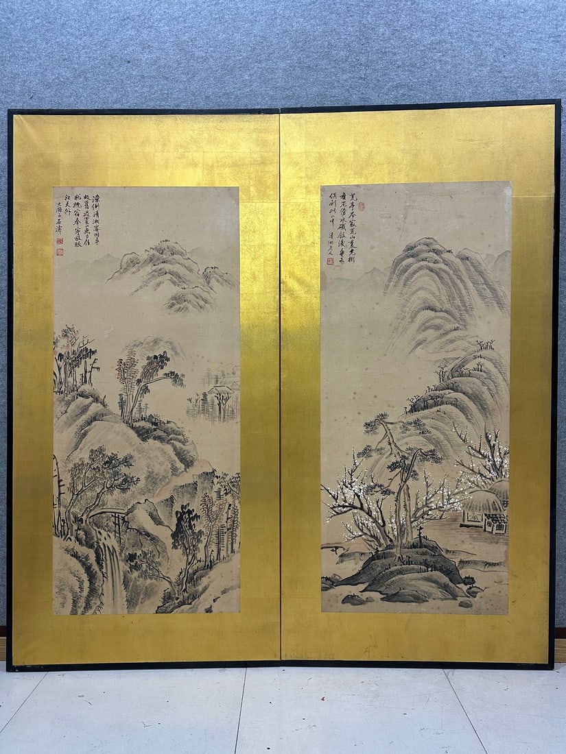 A landscape painting by Shi Tao (1 of 9)