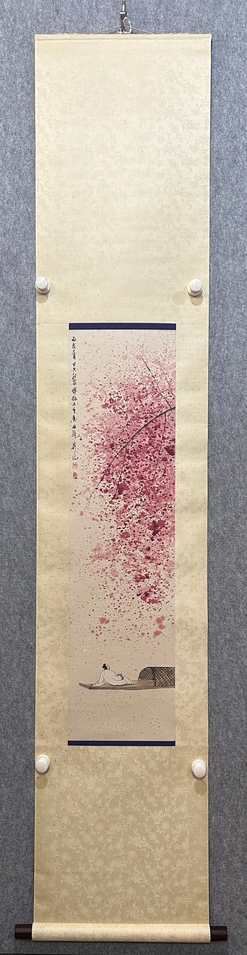 A figure painting by Fu Baoshi: Fu Baoshi's figure painting Size:25x96cm (The Dimensions Of All Batches Are Manually Measured.If You Need More Detailed Information, Please Contact Our Customer Service Before Bidding.)