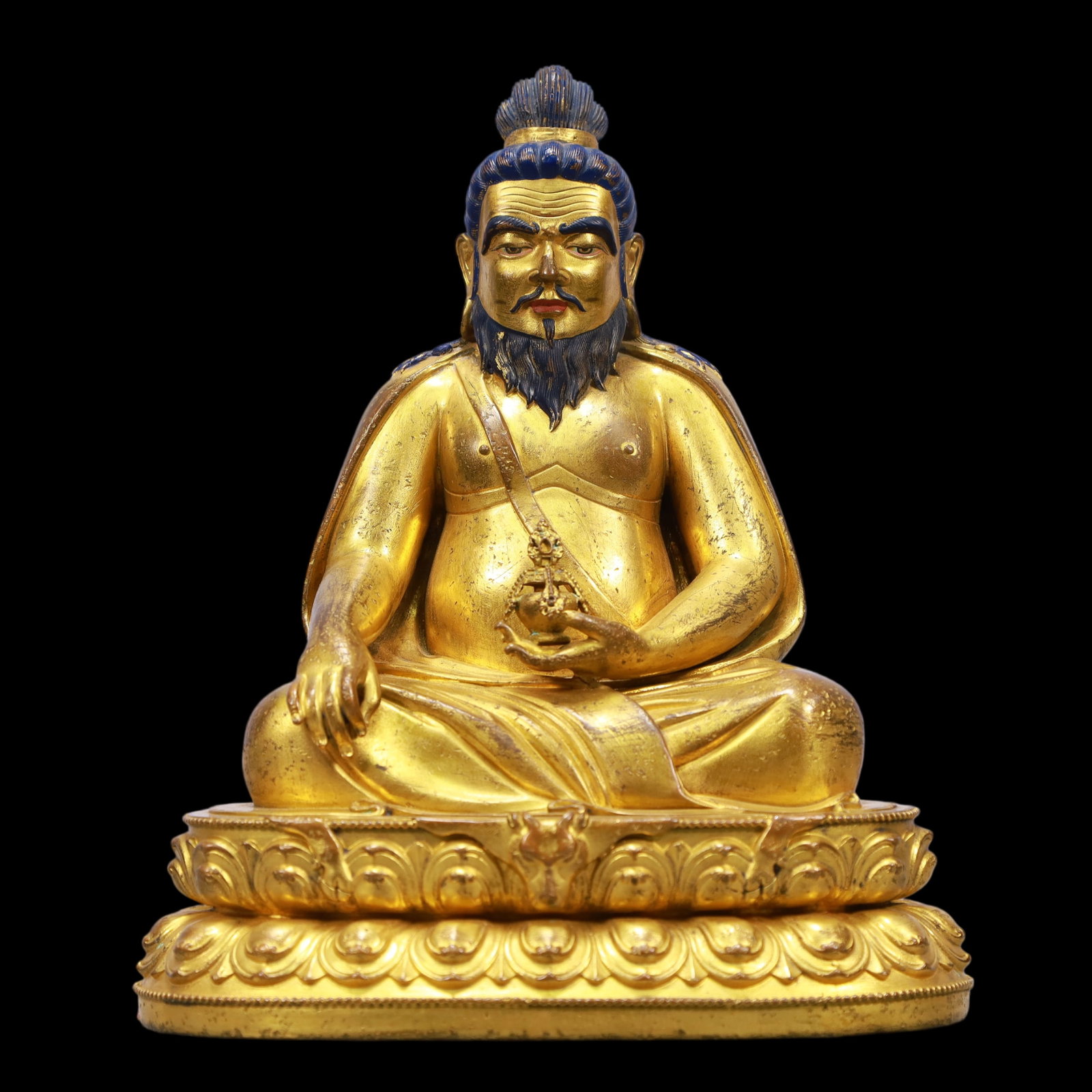 A Exquisite Gilt Bronze Buddha statue: A Exquisite Gilt Bronze Buddha statue Ming Dynasty, China Size:19cmx14cmx23cm Weight:3300g (The Dimensions Of All Batches Are Manually Measured.If You Need More Detailed Information, Please Contact Ou