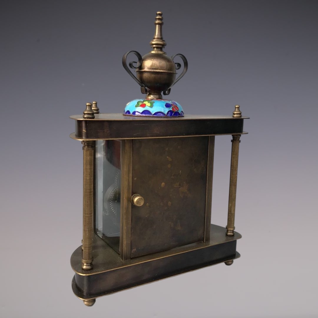 An Exquisite Bronze Lotus Pattern Clock - 6