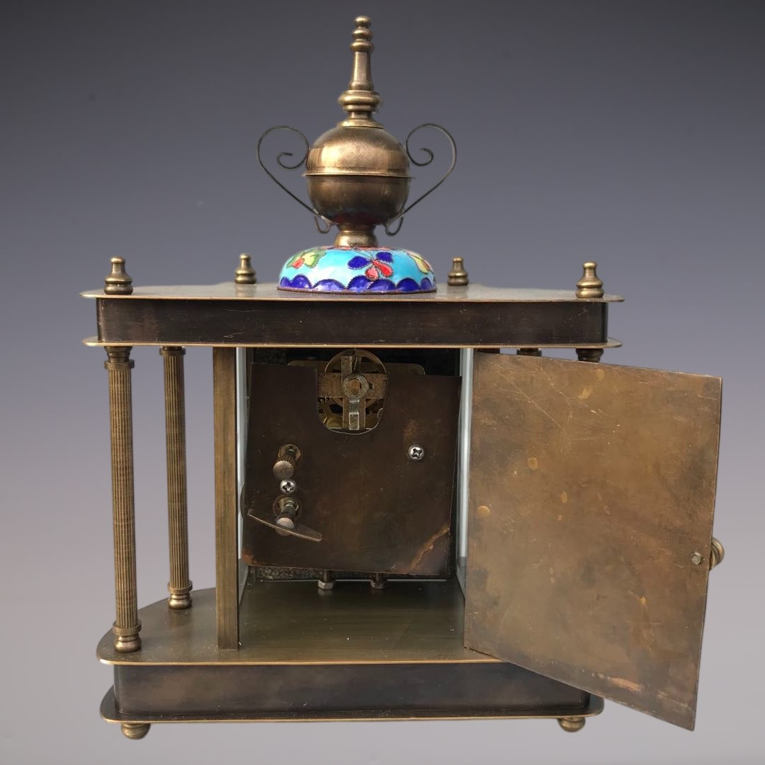 An Exquisite Bronze Lotus Pattern Clock - 7