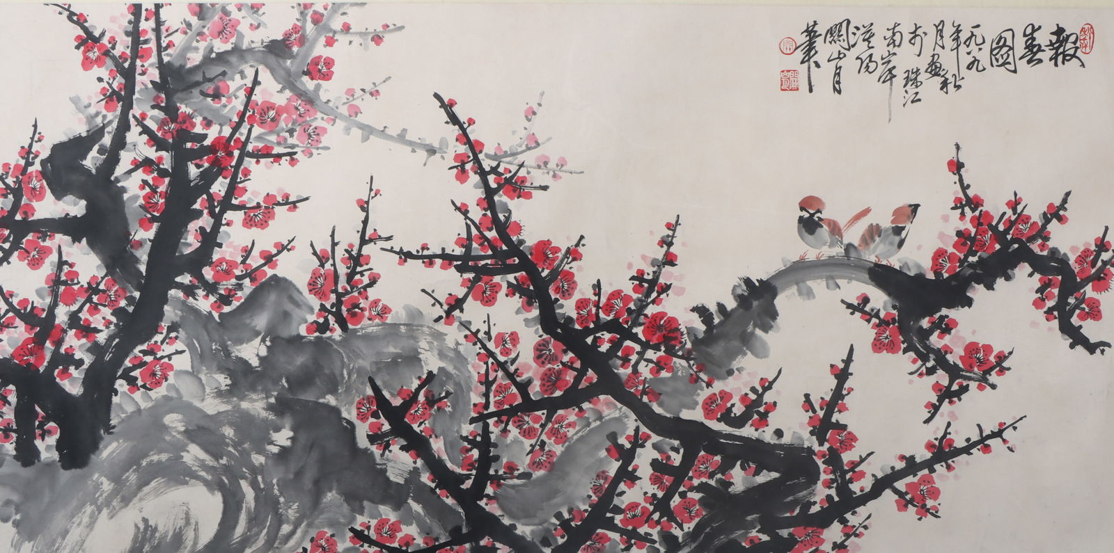 An Fabulous Chinese Ink Flower By Paper: An Fabulous Chinese Ink Flower By Paper Guan shanyue Size:138cmx68cm (The Dimensions Of All Batches Are Manually Measured.If You Need More Detailed Information, Please Contact Our Customer Service Bef