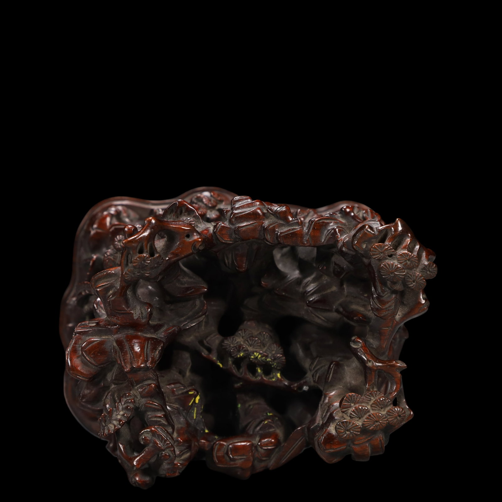 A Exquisite White Jade Pine Pattern Goblet - 11