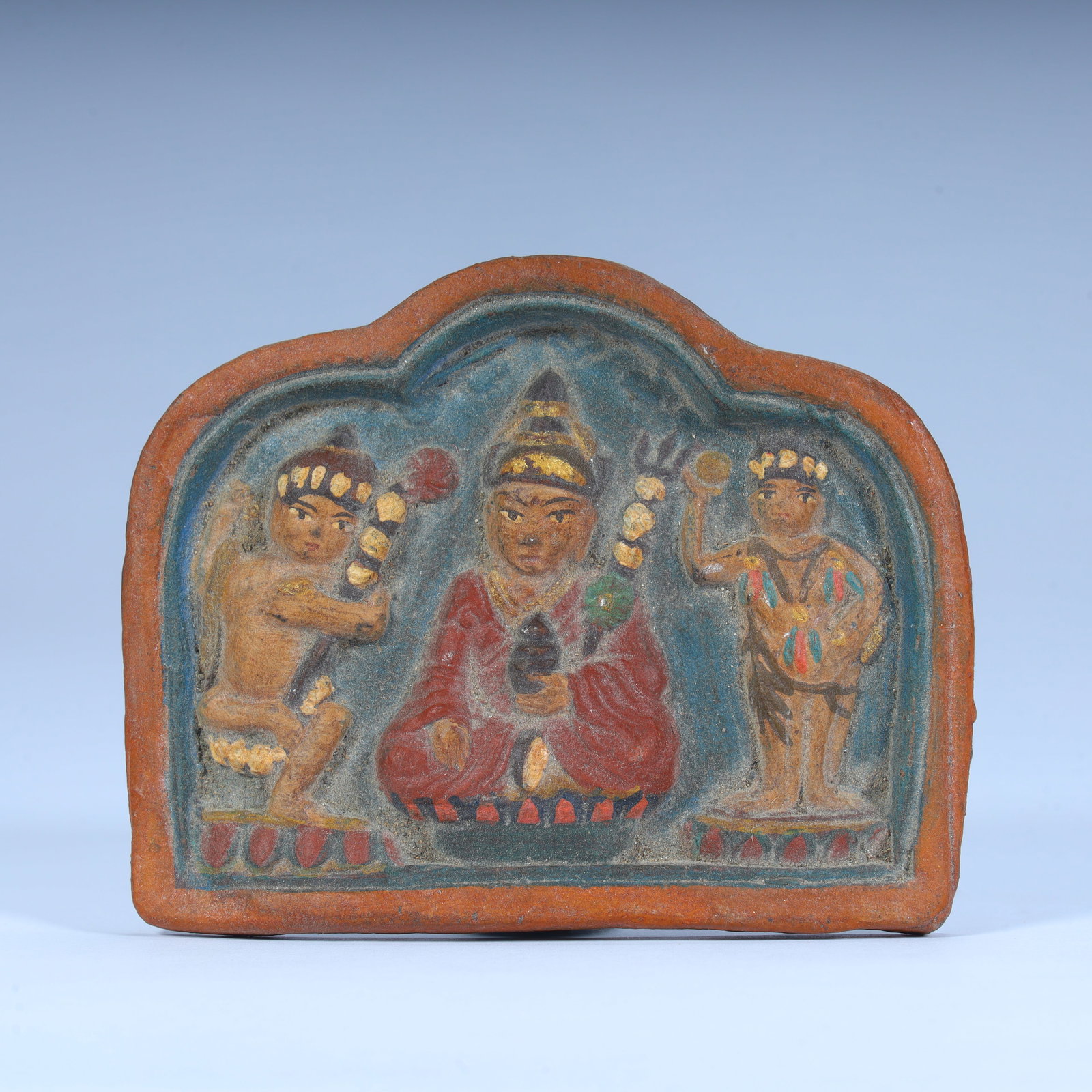 A Tibetan Buddhist multi-statue combination: Tibetan Buddhism has multiple combined rubbing statues SIZE: H: 7.4cm L: 9cm (W: unfilled) W: 33.6g (The Dimensions Of All Batches Are Manually Measured.If You Need More Detailed Information, Please C