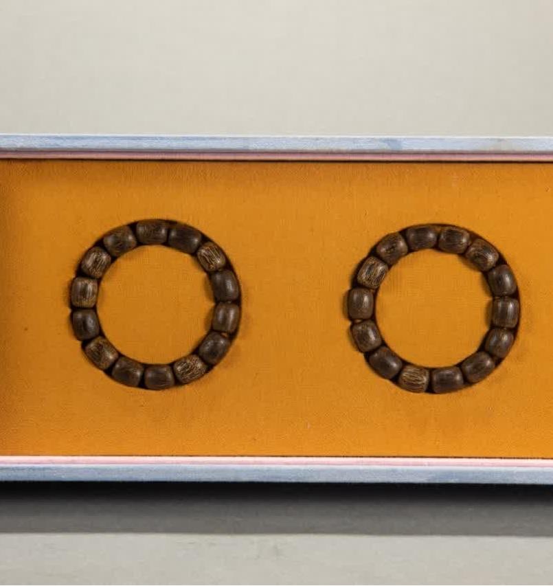 A pair of agarwood bracelets from the Qing Dynasty: A pair of agarwood bracelets from the Qing Dynasty SIZE: L:1.2cm W:1.2cm W:40g (The Dimensions Of All Batches Are Manually Measured.If You Need More Detailed Information, Please Contact Our Customer S