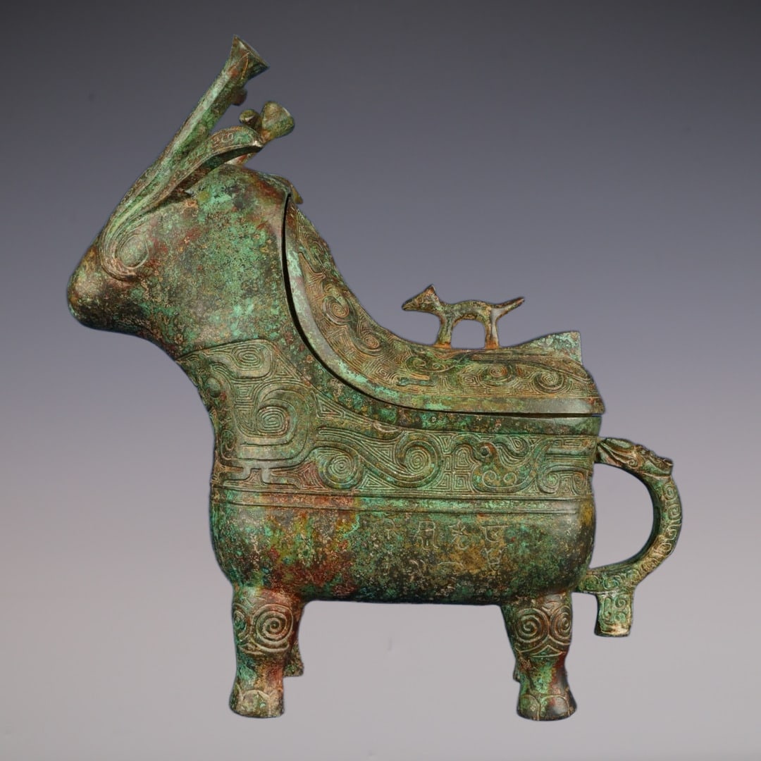 An Exquisite Bronze With Inscription Donkey-Shaped Ewer: An Exquisite Bronze With Inscription Donkey-Shaped Ewer W.Zhou , China Size:31cmx30cm Weight:2450g (The Dimensions Of All Batches Are Manually Measured.If You Need More Detailed Information, Please Co