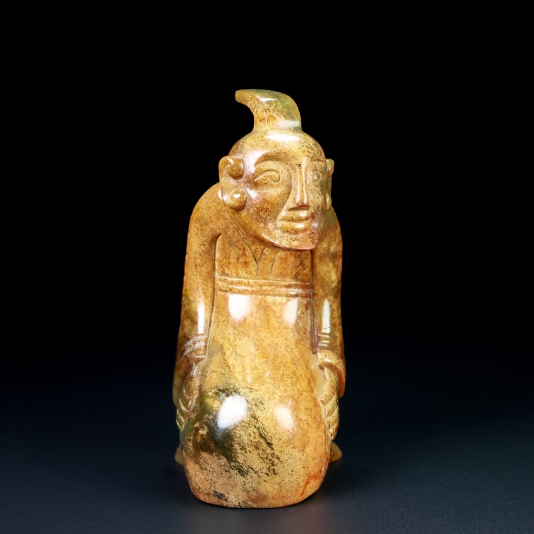 An Exquisite White Jade Figure Ornament (1 of 9)