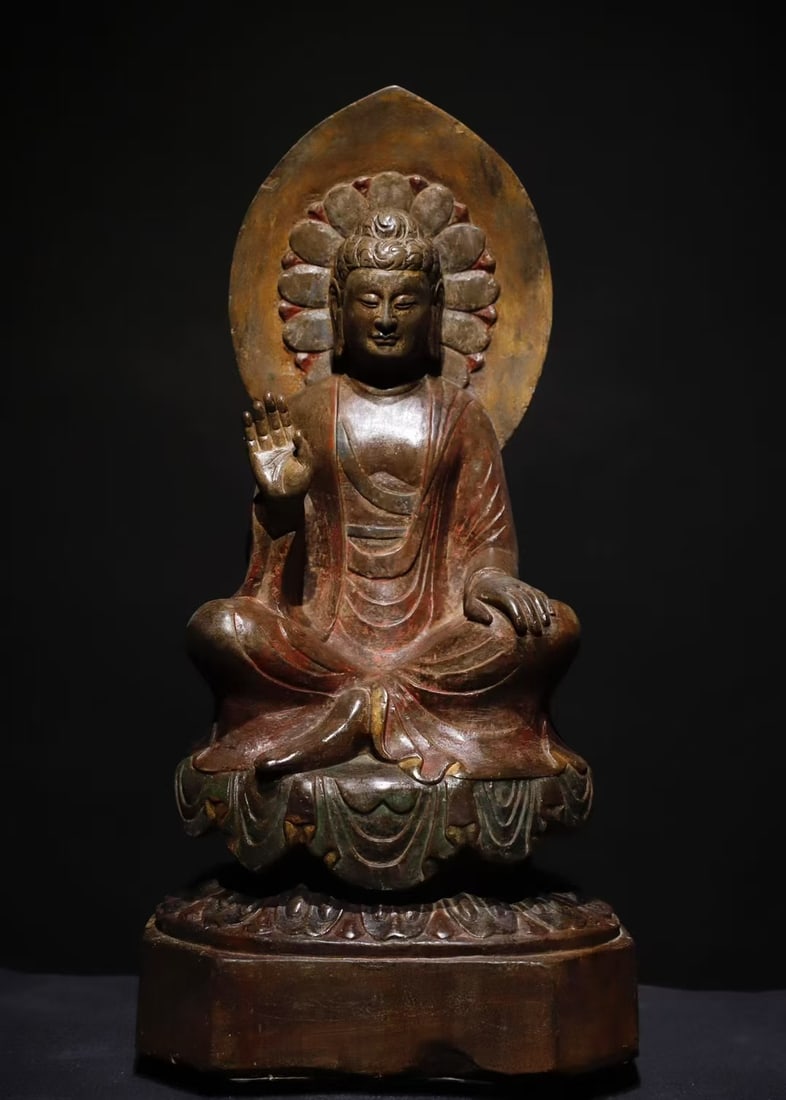 A Exquisite Limestone Buddha statue Ornament (1 of 9)
