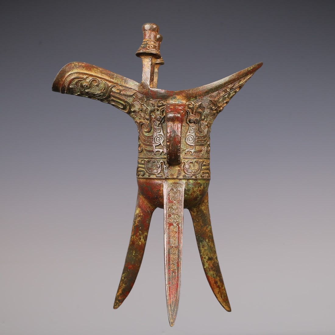 An Exquisite Bronze Phoenix Pattern Goblet (1 of 10)