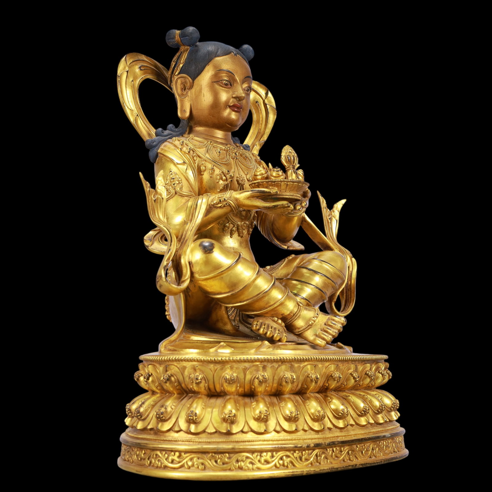 A Exquisite A pair of Gilt Bronze Figures - 11