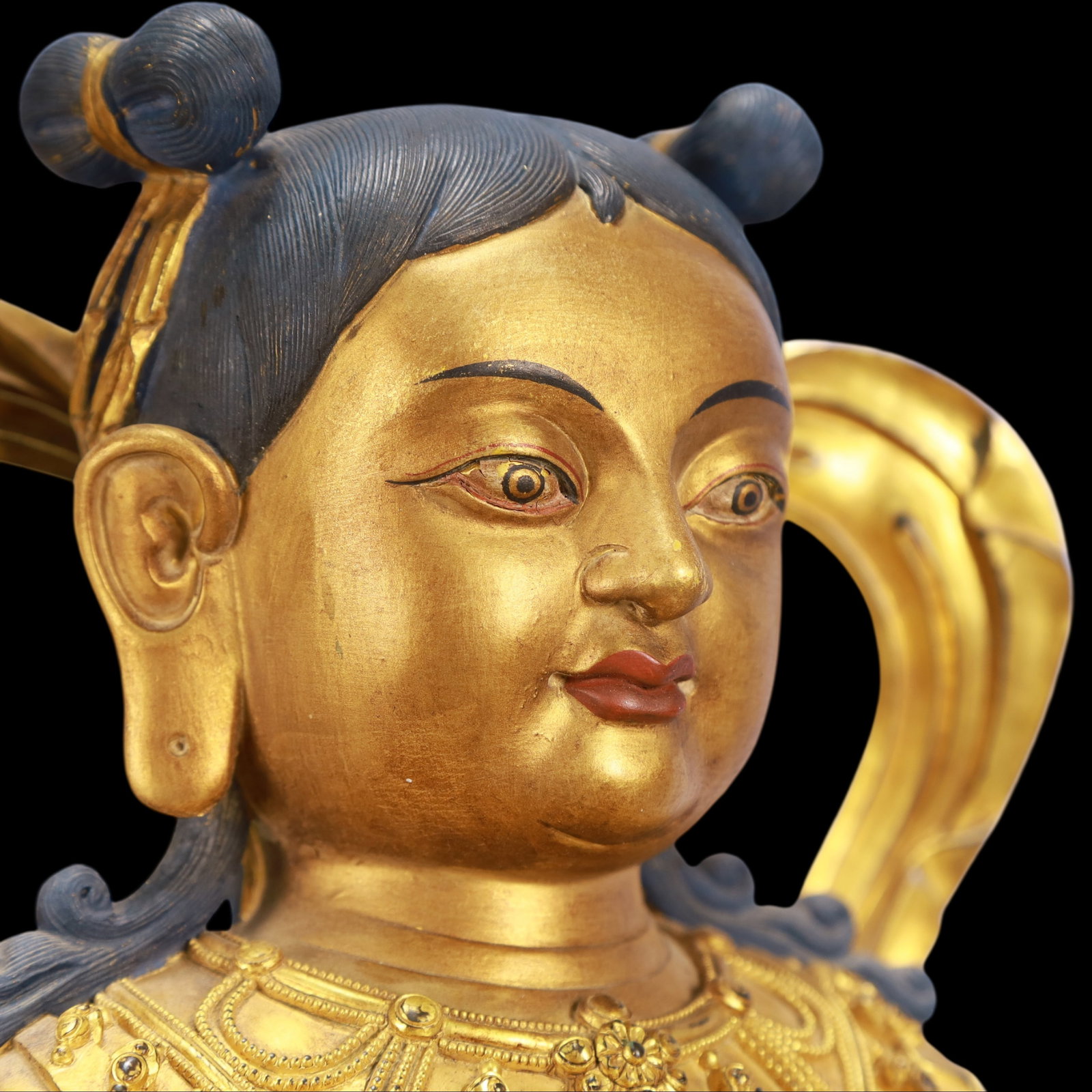 A Exquisite A pair of Gilt Bronze Figures - 12