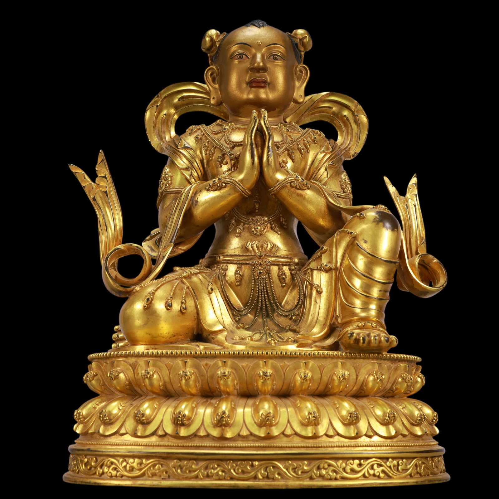 A Exquisite A pair of Gilt Bronze Figures - 15