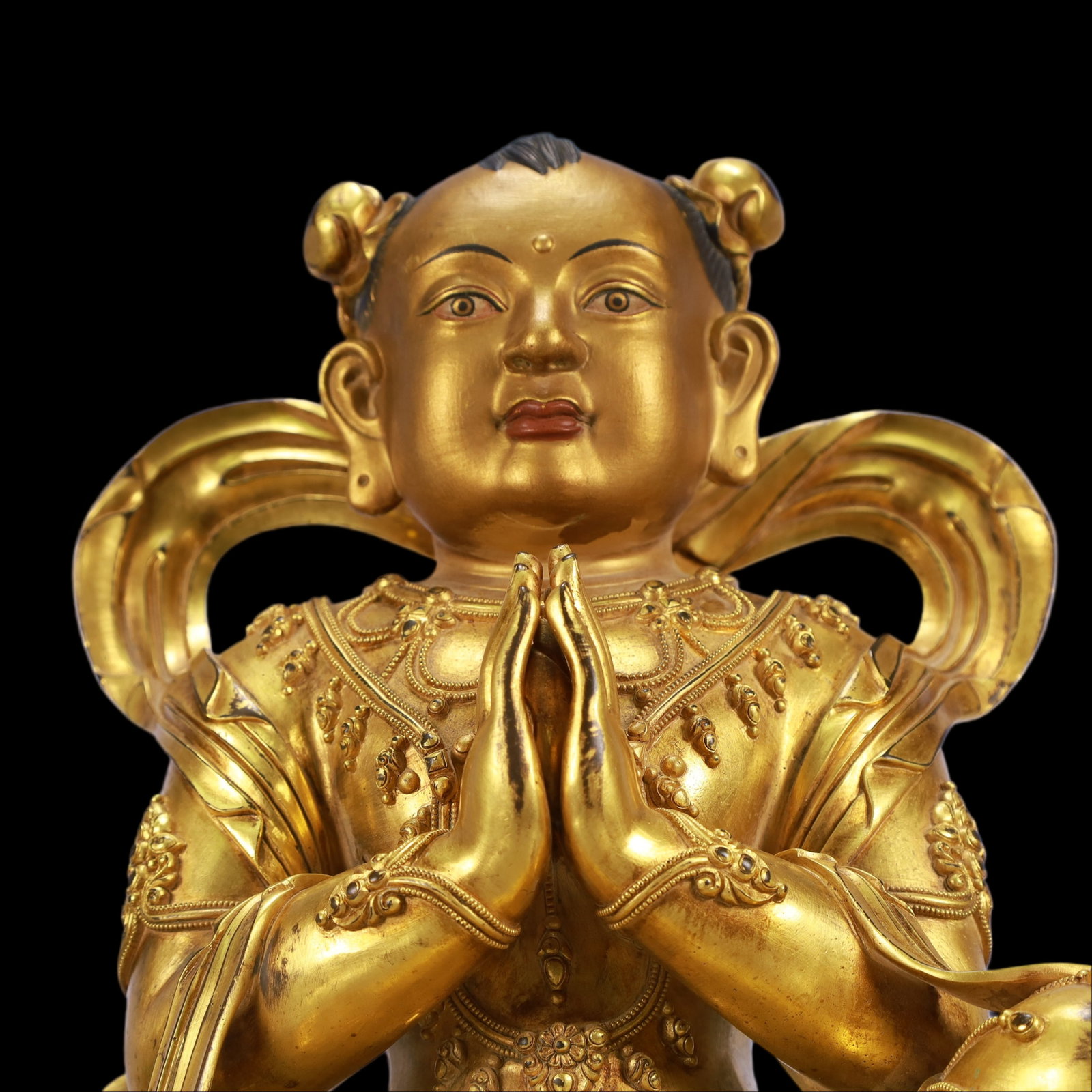 A Exquisite A pair of Gilt Bronze Figures - 17