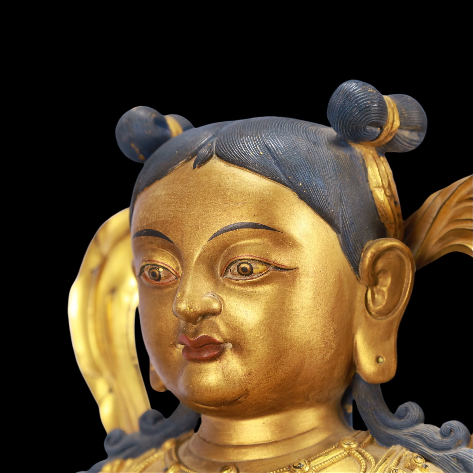 A Exquisite A pair of Gilt Bronze Figures - 8