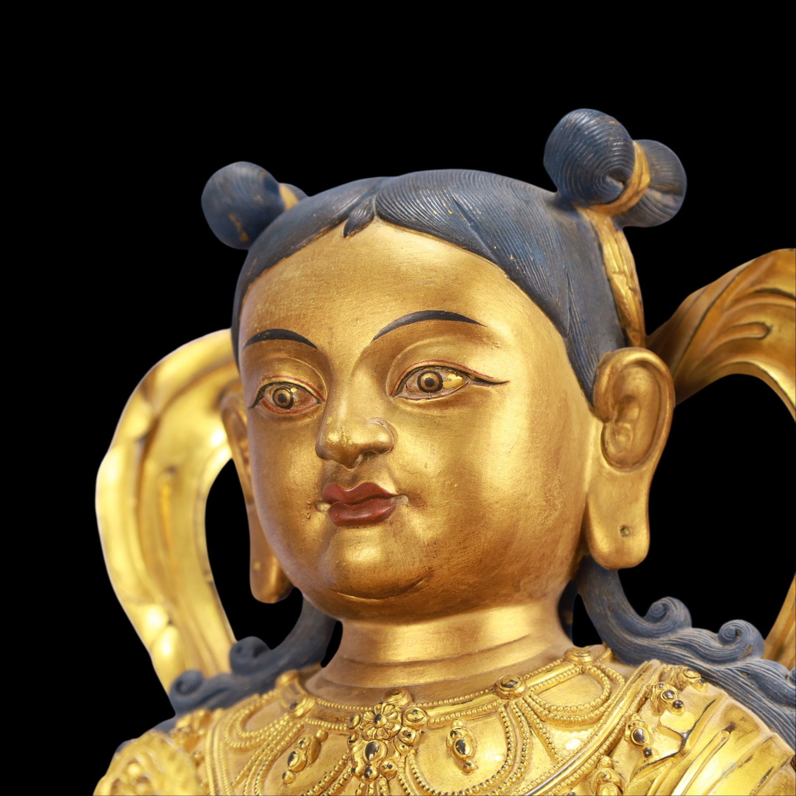 A Exquisite A pair of Gilt Bronze Figures - 9