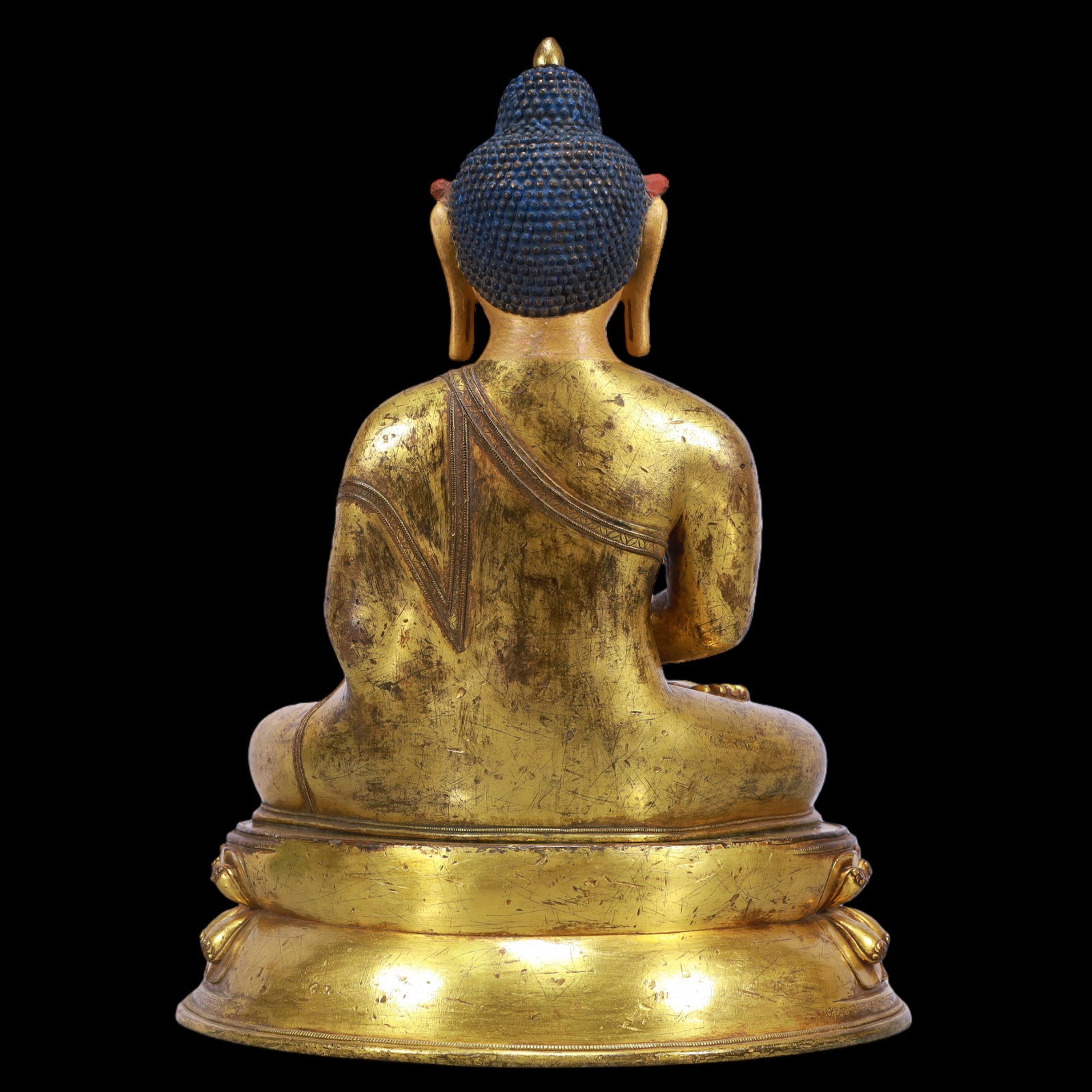 A Exquisite A Set of Gilt Bronze Statue of Sakyamuni - 13