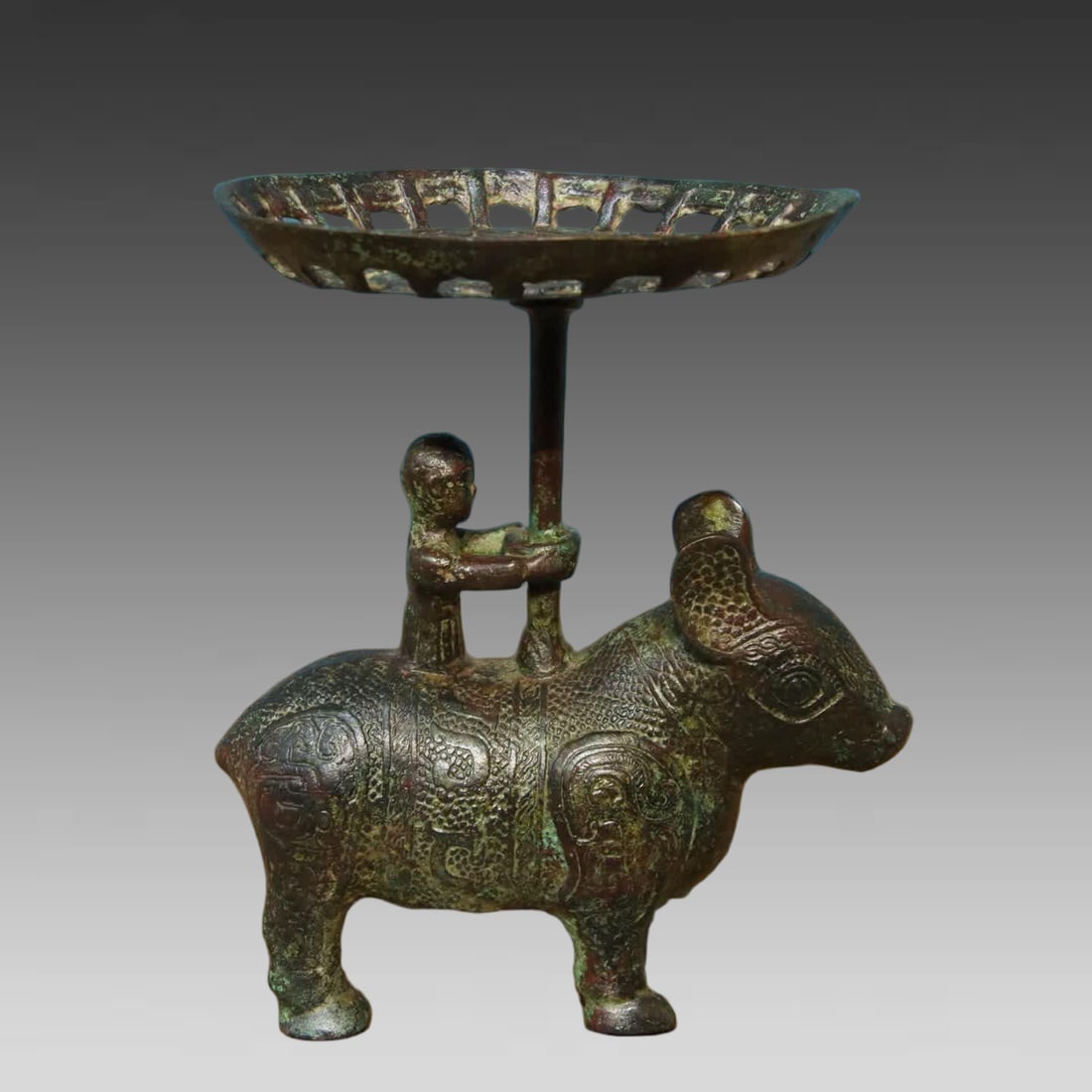 A bronze lamp plate (1 of 9)